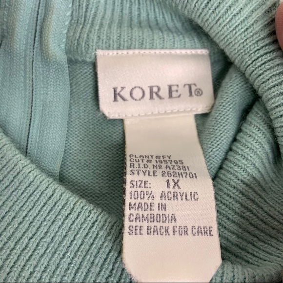 KORET Vintage Sweater 1X - Picture 3 of 6
